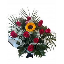 Ramo rosas girasol