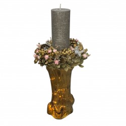 Jarron cristal con velon.