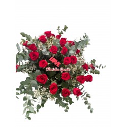 Ramo 24 Rosas Rojas Extras