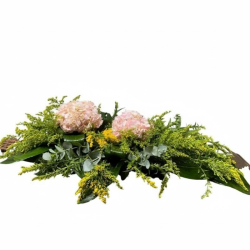 Centro hortensias rosas