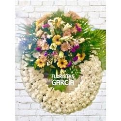 Corona floral funeral